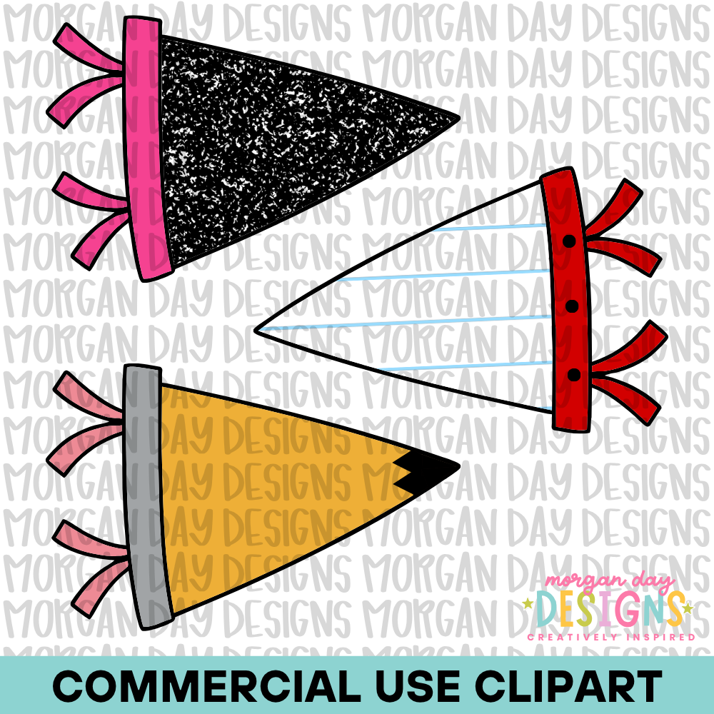 School Pennant Flag Clipart