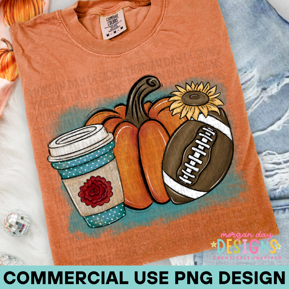 Fall and Football PNG