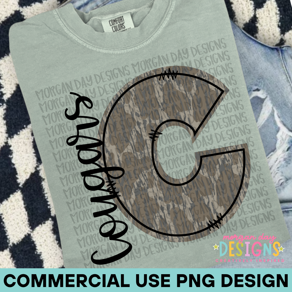Camo Cougars PNG Design