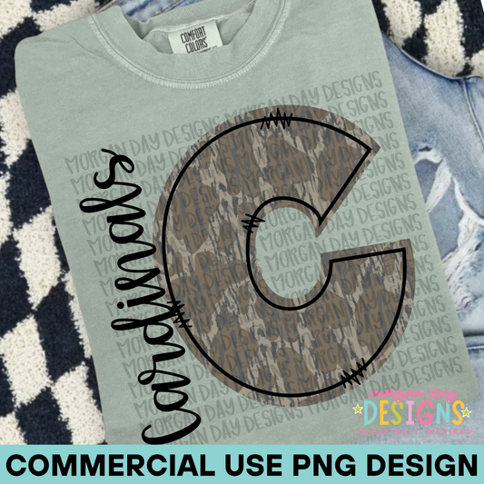 Camo Cardinals PNG Design