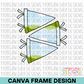 Pennant Flag Canva Frame