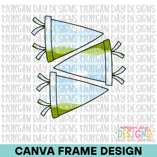 Pennant Flag Canva Frame