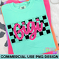 Checkered Gigi PNG Design