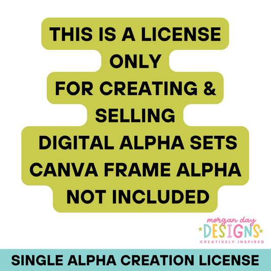 Alpha Creation License – Single Canva Frame Alpha