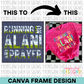 Running on Alani and Prayer Canva Frame