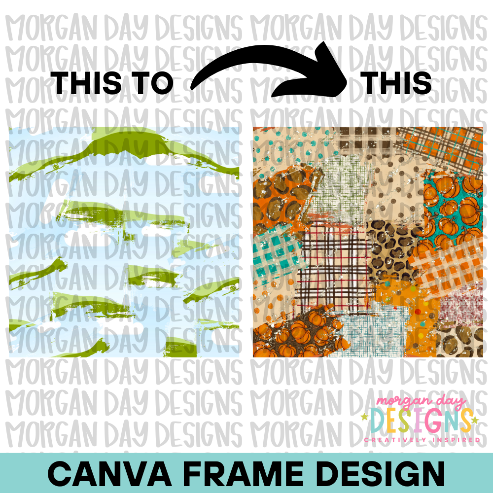 Patchwork Background Canva Frame