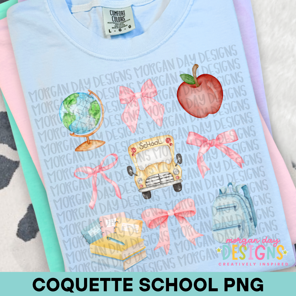 Coquette School PNG Design