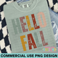 Hello Fall PNG