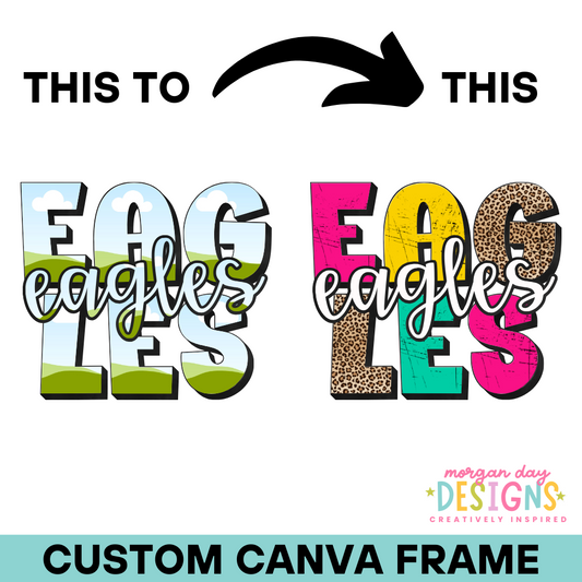 Custom Mascot Canva Frame