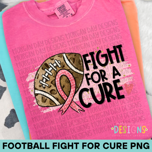 Football Fight for a Cure PNG Design
