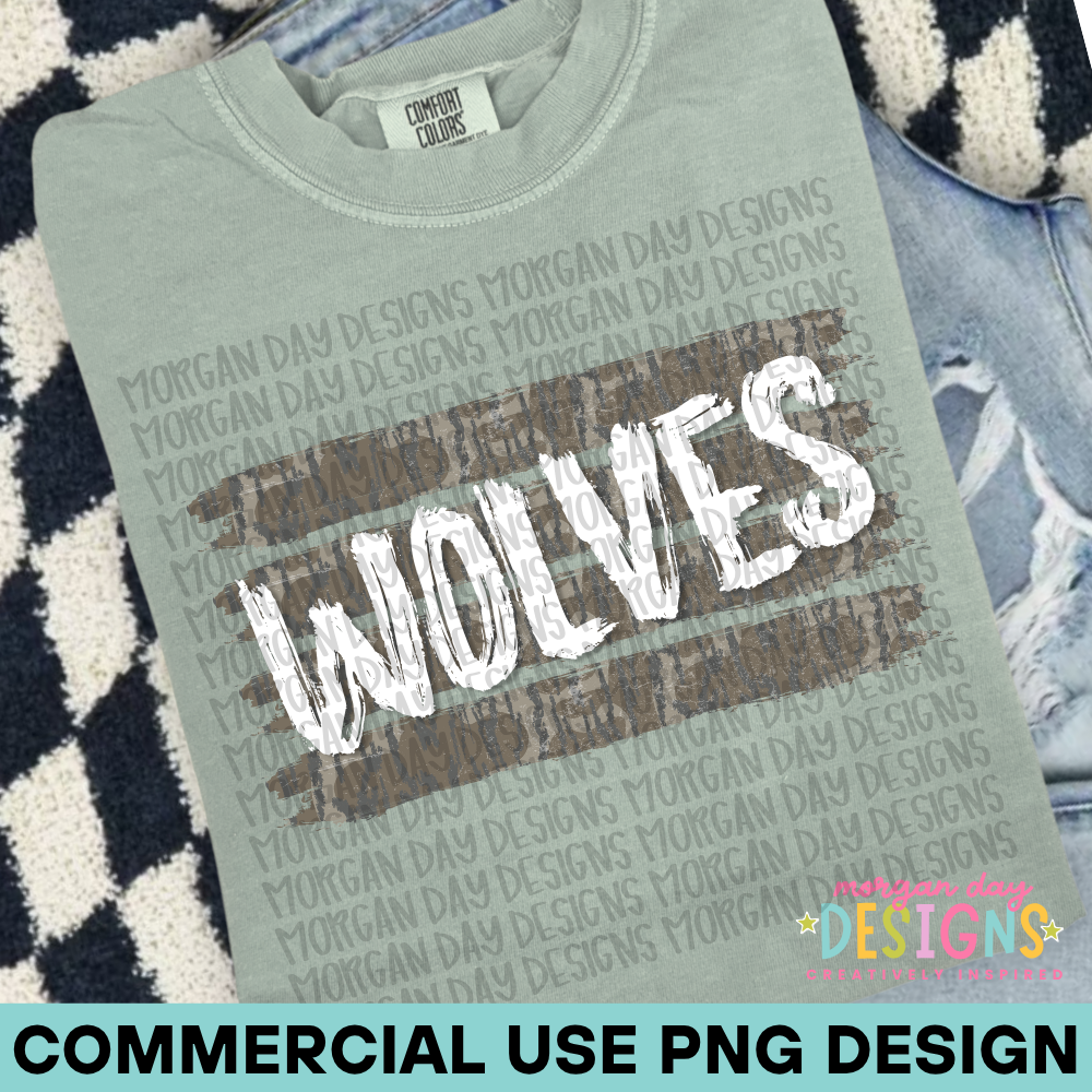 Camo Wolves PNG