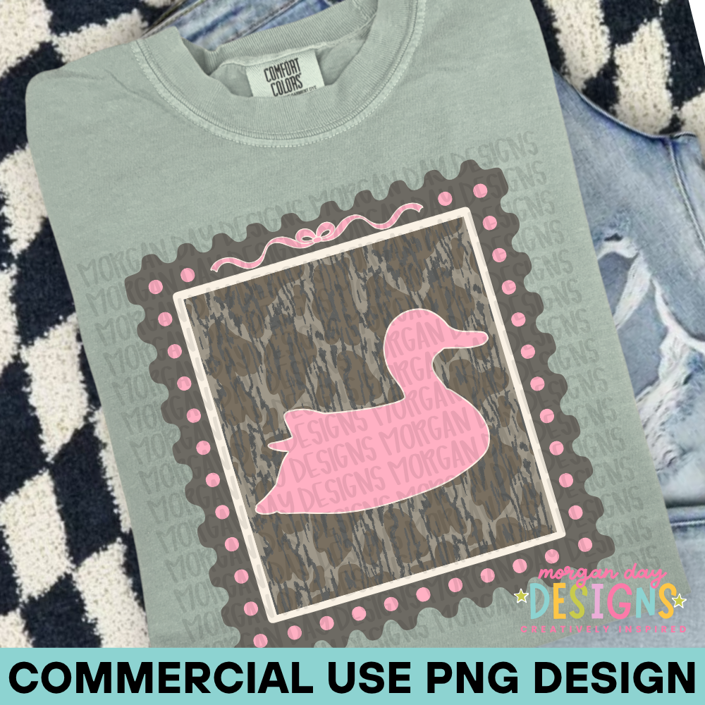 Camo Pink Duck Stamp PNG 3
