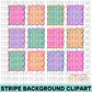 Summer Stripe Background Clipart