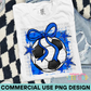 Preppy Soccer Blue PNG Design