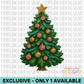 Exclusive Impasto-Style Christmas Tree – One Available