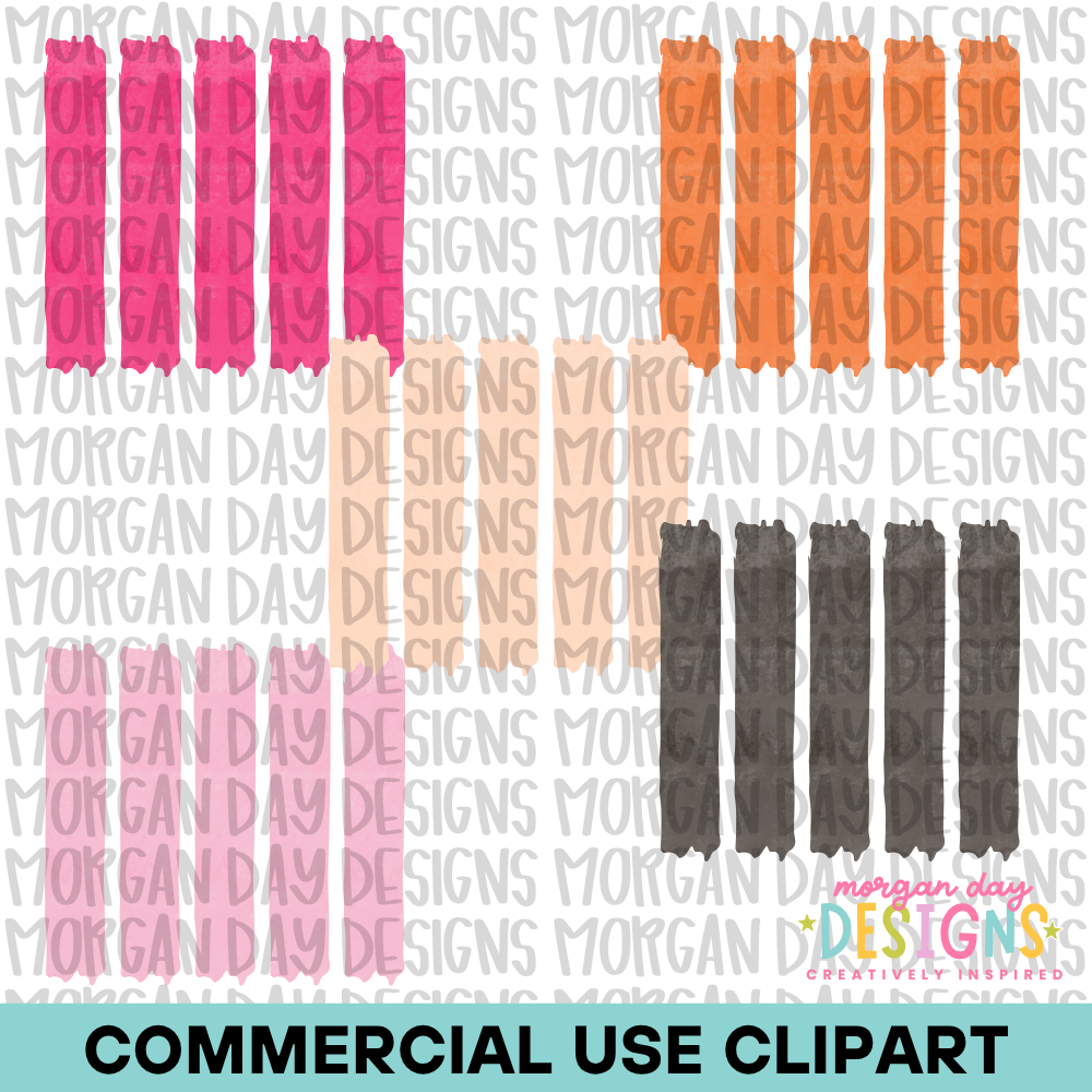 Halloween Chic Stripe Background Clipart