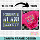 Running on Alani and Anxiety Canva Frame