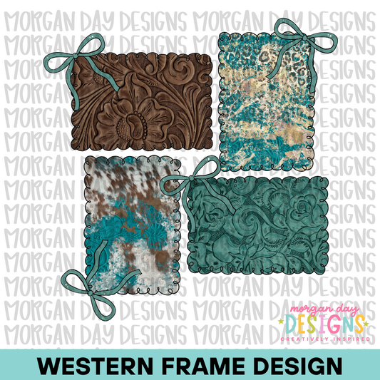 Western Frame PNG Design