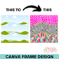 Wavy Background Canva Frame