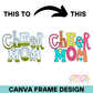 Cheer Mom Canva Frame