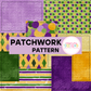 Mardi Gras Patchwork Pattern
