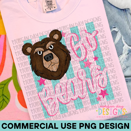 Go Bears PNG Design