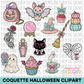 Coquette Halloween Clipart Bundle