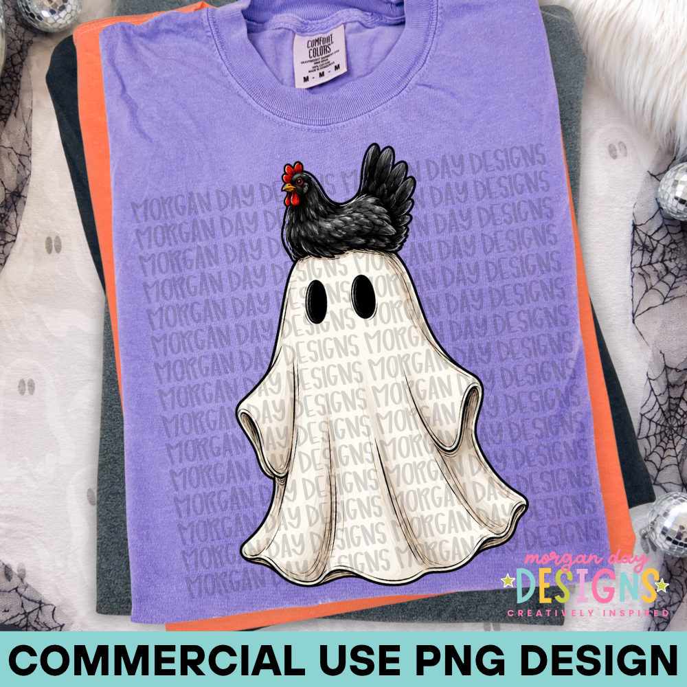 Ghost with Chicken PNG