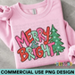Merry and Bright PNG