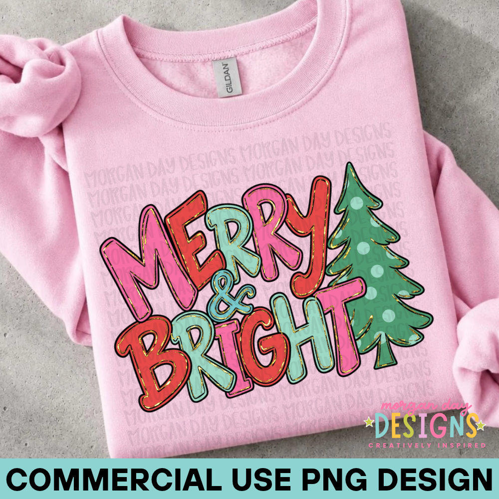 Merry and Bright PNG