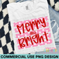 Merry and Bright Stripes PNG