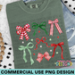 Christmas Bow Collage PNG