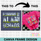 Running on Alani and Chaos Canva Frame