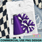 Cheer Purple PNG Design
