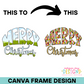 Merry Christmas Canva Frame