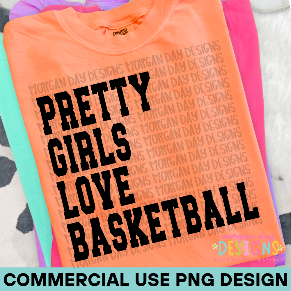 Pretty Girls Love Basketball PNG
