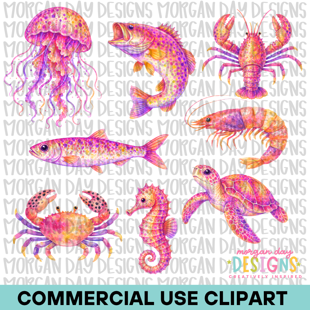 Ocean Clipart Bundle