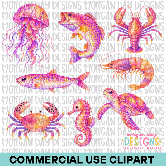 Ocean Clipart Bundle