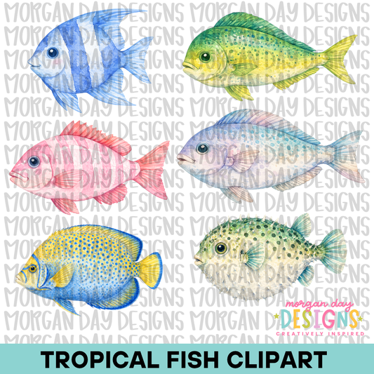 Tropical Fish Clipart Bundle