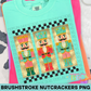 Checkered Nutcrackers PNG Design