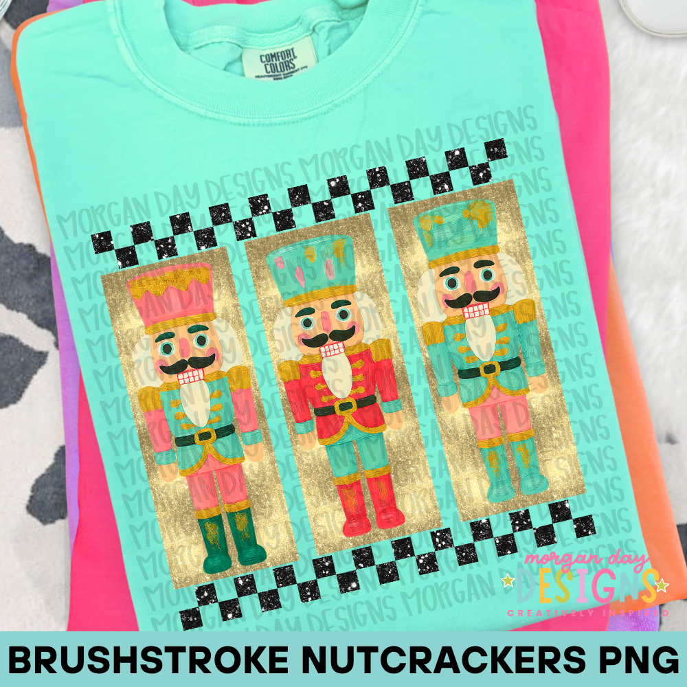 Checkered Nutcrackers PNG Design