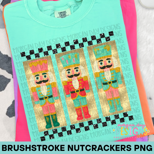 Checkered Nutcrackers PNG Design