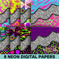 Neon Digital Paper Bundle