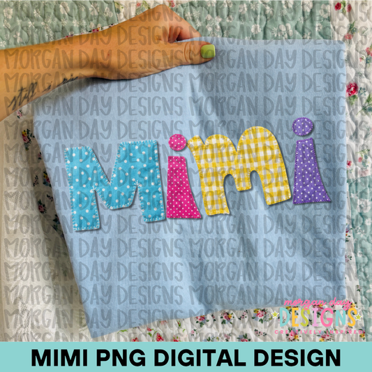 Applique Mimi PNG Design