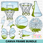 School Spirit Basketball Canva Frame Bundle
