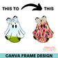 Coquette Ghost Canva Frame (Copy)
