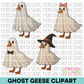 Ghost Geese Clipart Bundle