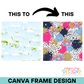 Paint Splatter Background Canva Frame