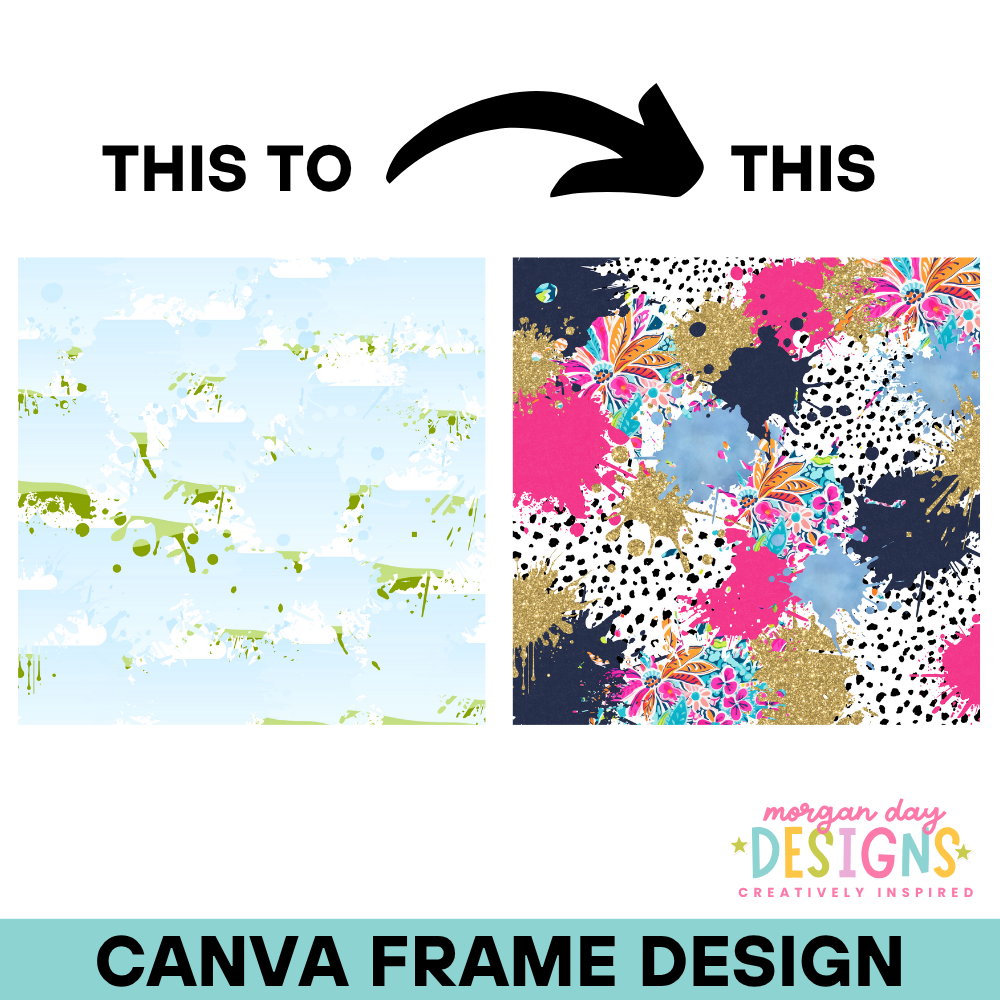 Paint Splatter Background Canva Frame
