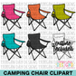 Camping Chair Clipart Bundle